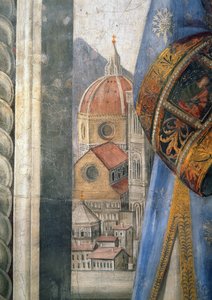 The Duomo (detail) by Domenico Ghirlandaio